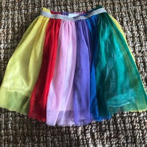 HA rainbow tulle skirt